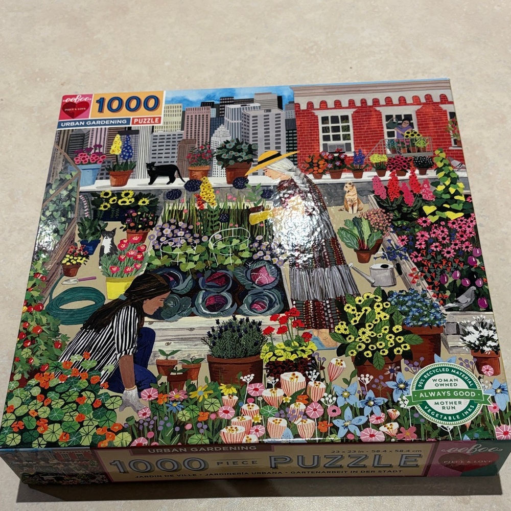 Colorful Urban Gardening Puzzle - 1000 Pieces